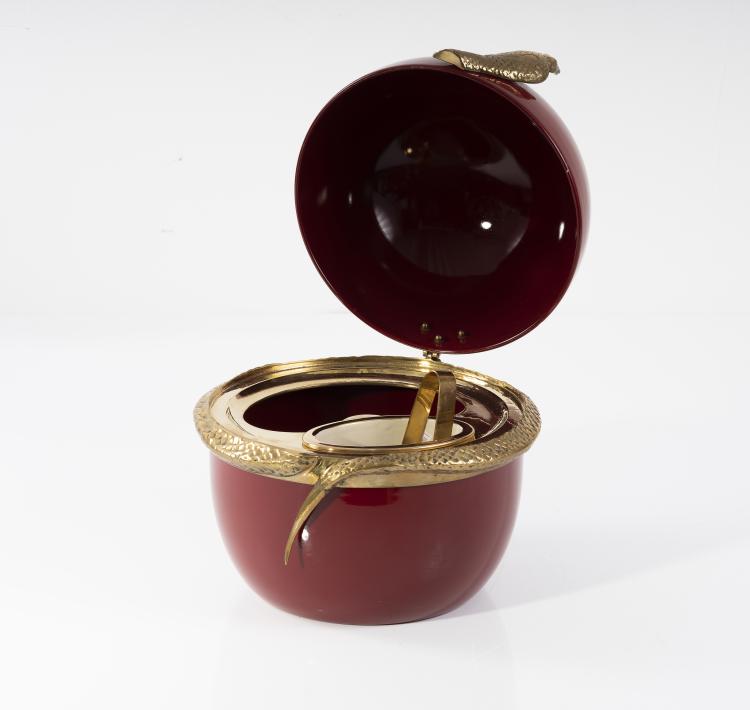 Bild 5 zu Objekt, Champagnerk&uuml;hler mit Eisbeh&auml;lter und Zange, um 1965, Gabriella Crespi, Italien, 146B 300