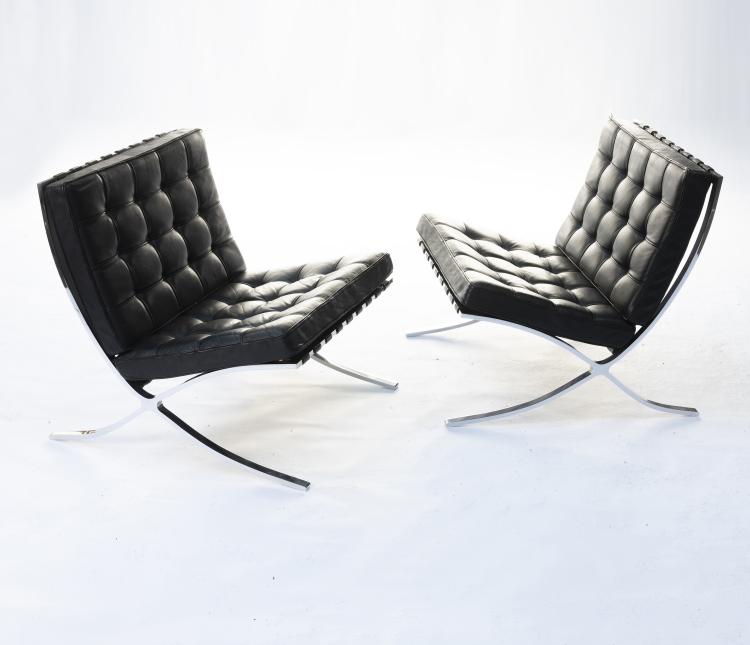 Bild 1 zu Objekt, Two 'Barcelona' chairs, 1929, Knoll International, 146C 419