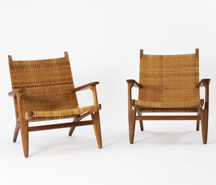 Hauptbild zu Objekt, Two 'CH 27' armchairs, 1949, Hansen, Carl & S&oslash;n, Odense, 146C 465