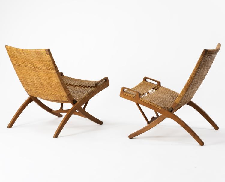 Hauptbild zu Objekt, Two folding 'X chairs' , 1949, Hansen, Johannes, 146C 466