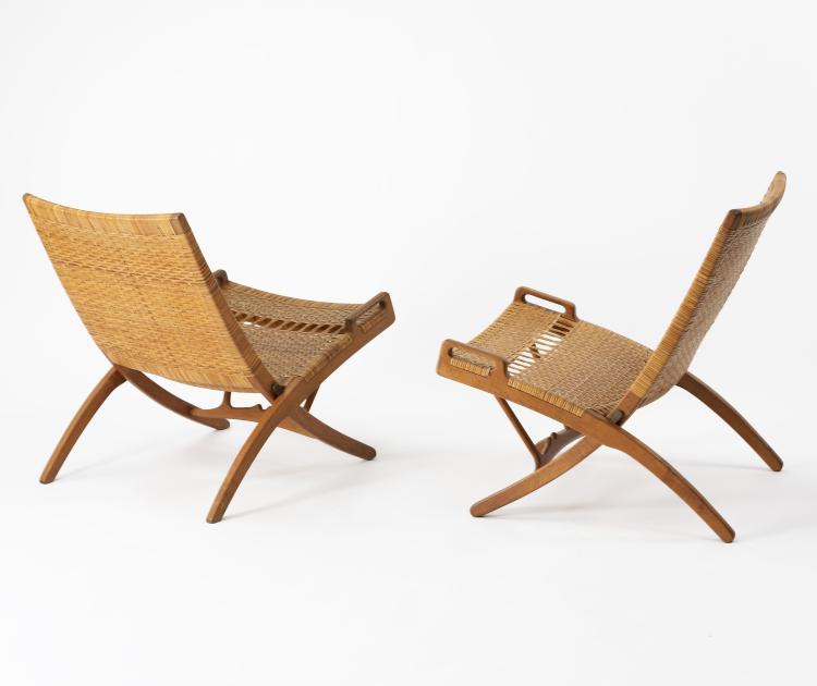 Bild 1 zu Objekt, Two folding 'X chairs' , 1949, Hansen, Johannes, 146C 466
