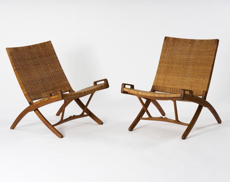 Bild 8 zu Objekt, Two folding 'X chairs' , 1949, Hansen, Johannes, 146C 466