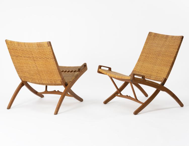 Bild 12 zu Objekt, Two folding 'X chairs' , 1949, Hansen, Johannes, 146C 466