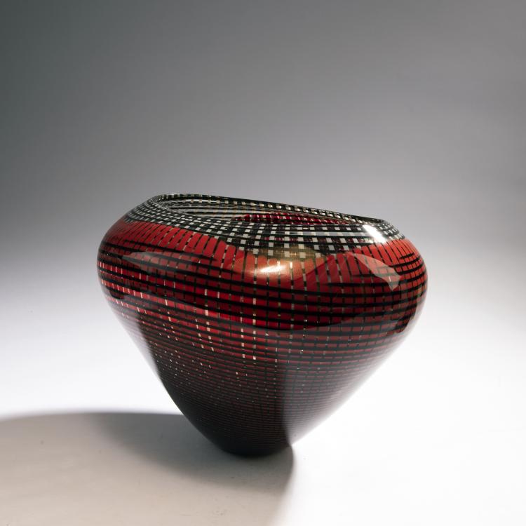 Bild 1 zu Objekt, 'Tessuto' vase, 1989, Effetre International, Murano, 146D 893