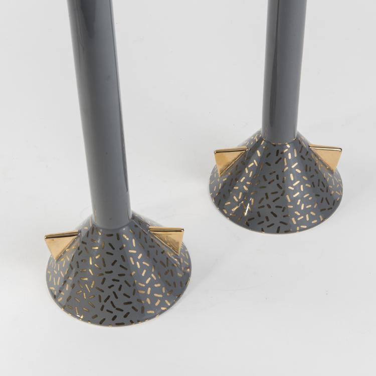 Bild 2 zu Objekt, Zwei Vasen 'Tuja', 1981, Flavia, Montelupo, Sesto Fiorentino; Memphis, Mailand, 146B 336