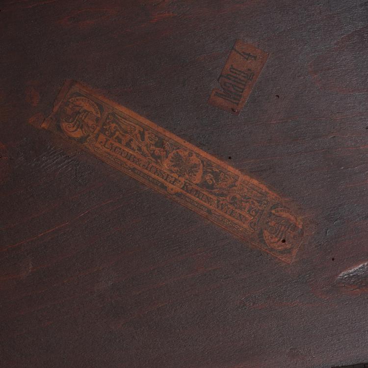 Bild 5 zu Objekt, Vier Satztische '986', um 1905, Kohn, J. & J., Wien, 148A 67