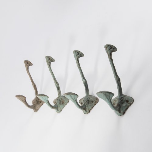 Four coat hooks, c. 1907