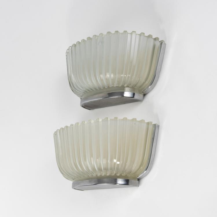 Hauptbild zu Objekt, Two wall lights, 1940s, Italien, 146B 158