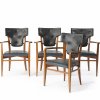 Four armchairs, c. 1955