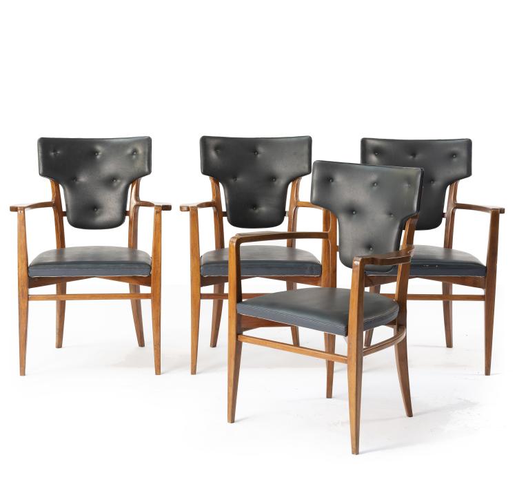 Hauptbild zu Objekt, Vier Armlehnsessel, um 1950, Italien, 146B 191