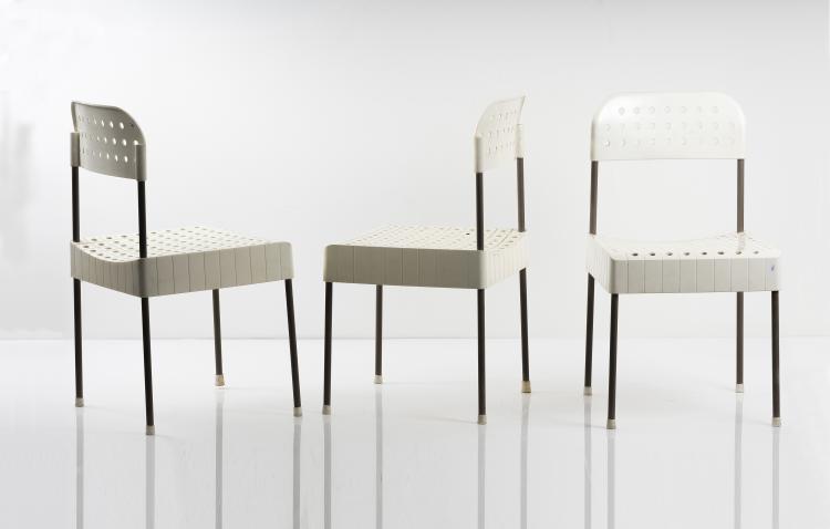 Hauptbild zu Objekt, Drei St&uuml;hle 'Box', 1971, Anonima Castelli, Bologna, 146B 357