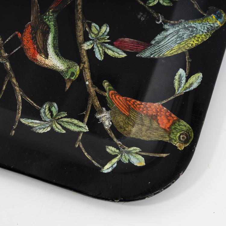 Bild 1 zu Objekt, Tablett 'Ramo con uccelli' 1950er Jahre, Fornasetti, Mailand, 146B 245