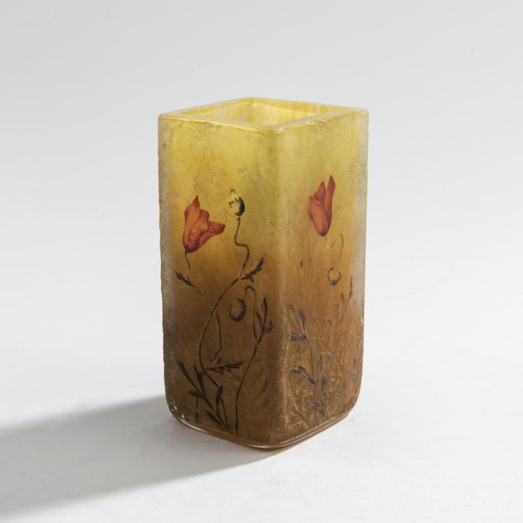 Hauptbild zu Objekt, Vase 'Coquelicots', um 1900, Daum Fr&egrave;res, Nancy, 147B 103