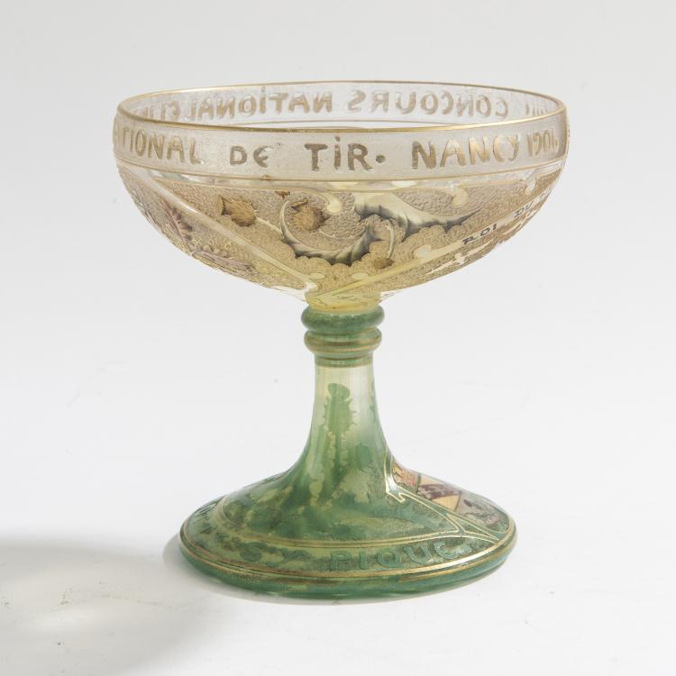 Bild 1 zu Objekt, 'XIIIe Concours National et International de Tir, Nancy 1906' goblet, Daum Fr&egrave;res, Nancy, 147B 120
