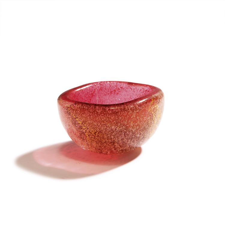 Hauptbild zu Objekt, 'Sommerso a bollicine' bowl, c. 1935, Venini & C., Murano, 146D 716