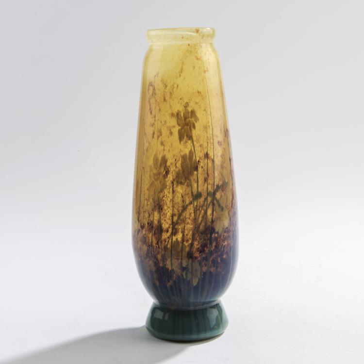 Hauptbild zu Objekt, Intercalaire-vase 'Narcisses dans le brouillard', c. 1900, Daum Fr&egrave;res, Nancy, 147B 104