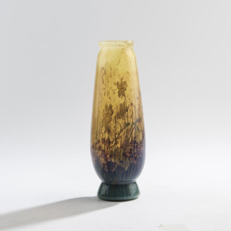 Bild 1 zu Objekt, Intercalaire-vase 'Narcisses dans le brouillard', c. 1900, Daum Fr&egrave;res, Nancy, 147B 104