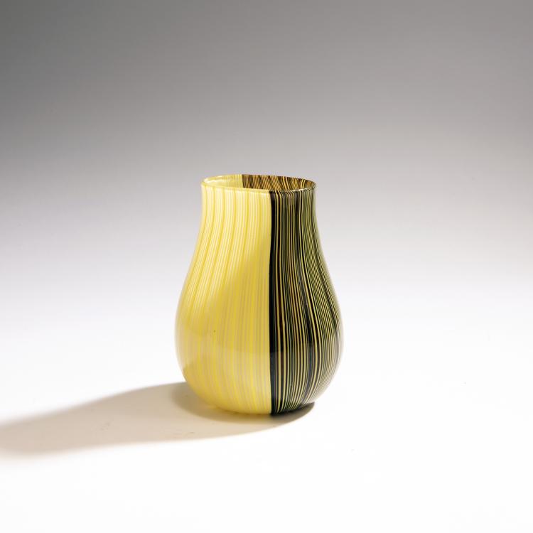 Hauptbild zu Objekt, 'Tessuto bicolore' vase, c. 1945-48, Venini & C., Murano, 146D 728