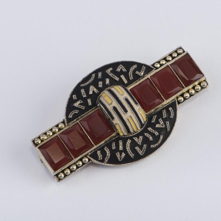 Bild 1 zu Objekt, Brosche, um 1930, Fahrner, Theodor, Pforzheim, 147B 492