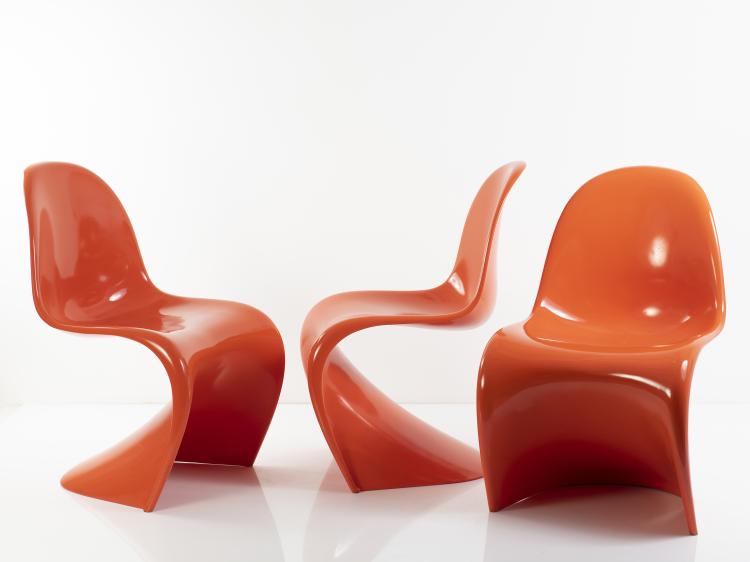 Bild 2 zu Objekt, Sechs 'Panton'-St&uuml;hle, 1962/67, Verner Panton, Fehlbaum, Weil am Rhein, 149B 371