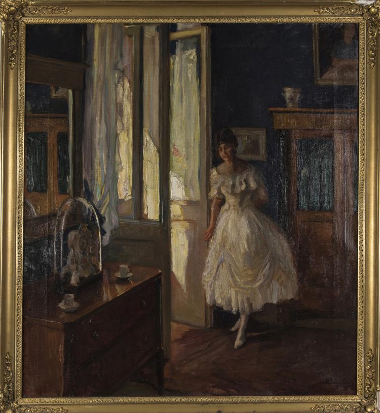 Hauptbild zu Objekt, Ohne Titel (Warten auf den Galan), 20. Jahrhundert, 147B 600