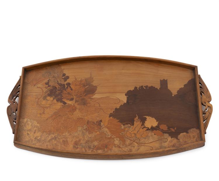 Hauptbild zu Objekt, Tablett, um 1910, Gall&eacute;, Etablissements, Nancy, 147B 669