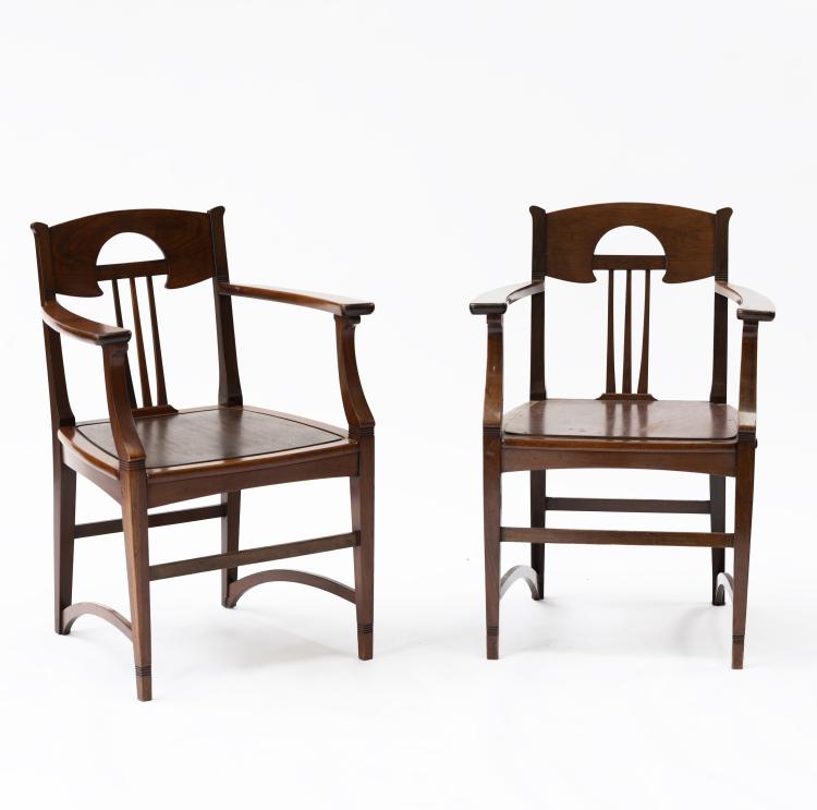 Bild 2 zu Objekt, Paar Armlehnst&uuml;hle, um 1900, Deutschland, 147B 681