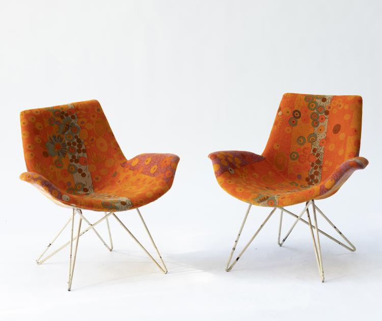 Hauptbild zu Objekt, Two easy chairs, 1950s, England, 146C 545