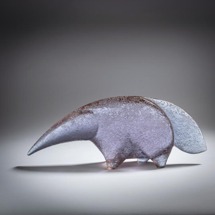 Hauptbild zu Objekt, 'Corroso' ant eater, c. 1965, Mario Pinzoni, Seguso Vetri d'Arte, Murano, 152C 786