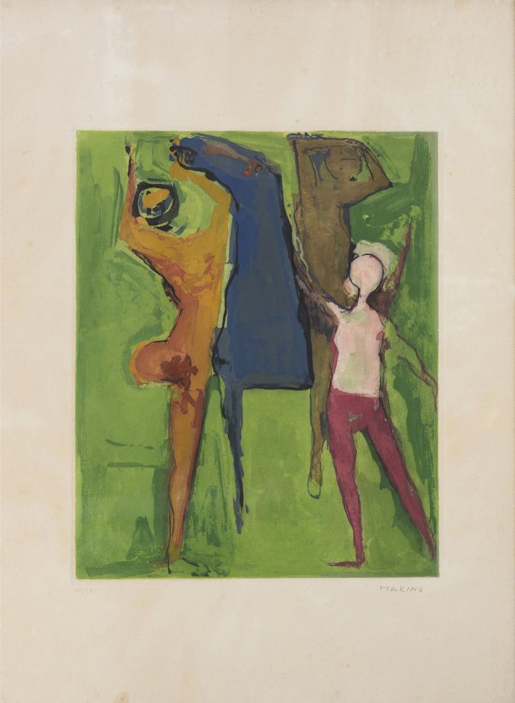 Hauptbild zu Objekt, 'From Shakespeare I' (portfolio), 1978, Marino Marini, Ed. ZWR London, Druck Labyrinth, Florenz., 148C 563