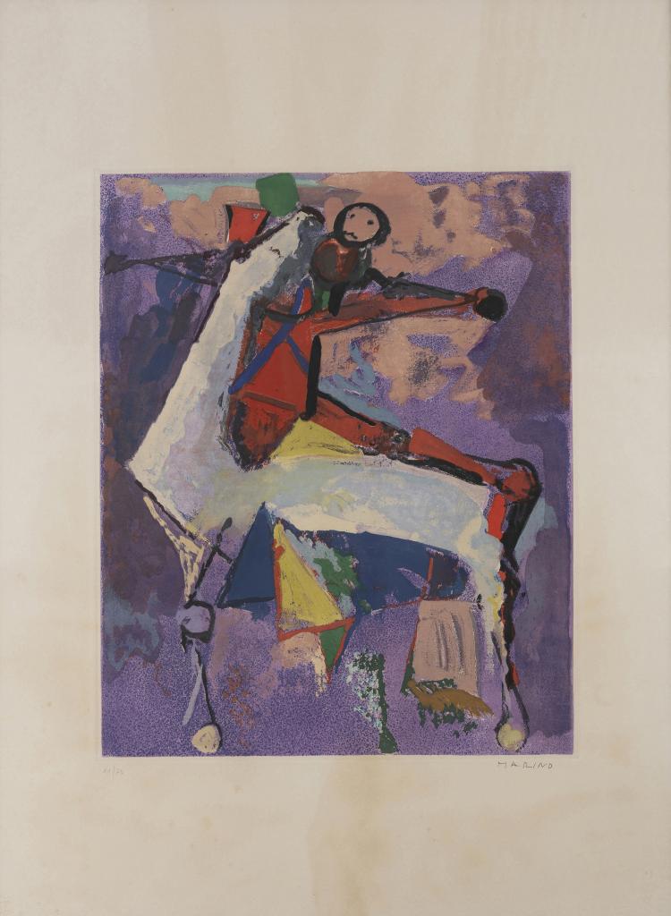 Bild 1 zu Objekt, 'From Shakespeare I' (portfolio), 1978, Marino Marini, Ed. ZWR London, Druck Labyrinth, Florenz., 148C 563