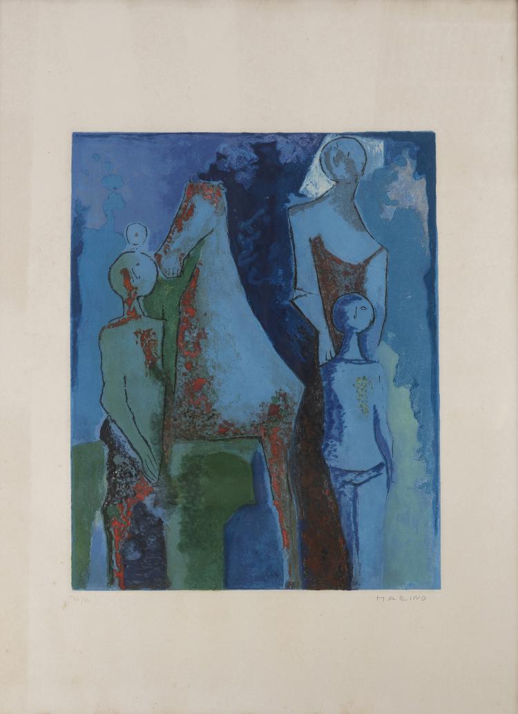 Bild 2 zu Objekt, 'From Shakespeare I' (portfolio), 1978, Marino Marini, Ed. ZWR London, Druck Labyrinth, Florenz., 148C 563