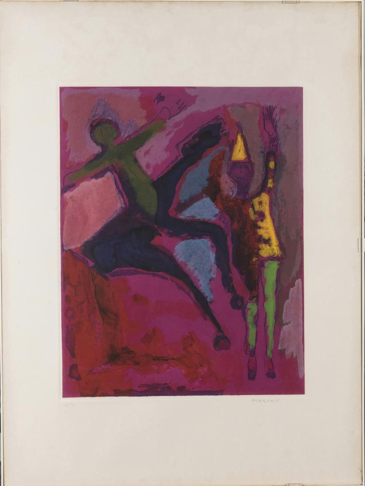 Bild 1 zu Objekt, 'From Shakespeare II' (Mappenwerk), 1977 , Marino Marini, Ed. ZWR London, Druck Labyrinth Florenz., 148C 564