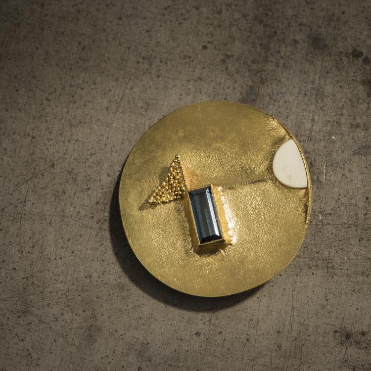 Hauptbild zu Objekt, Runde Brosche, 1969, 148B 392