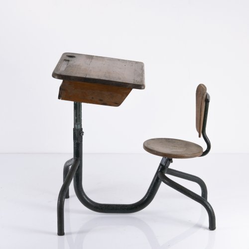 School desk with chair, 1930s / 40s