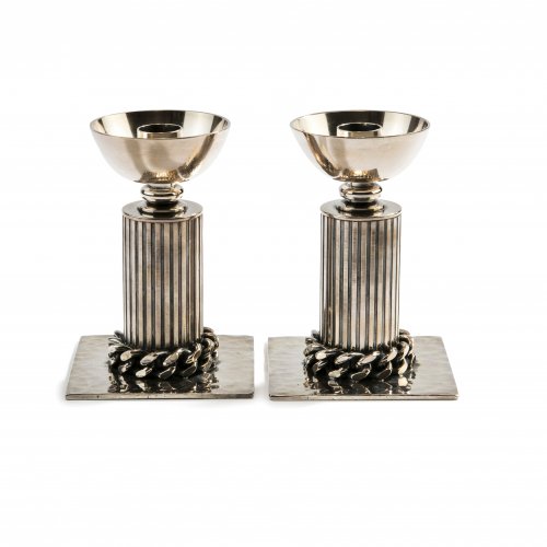 Two candlesticks, c. 1948