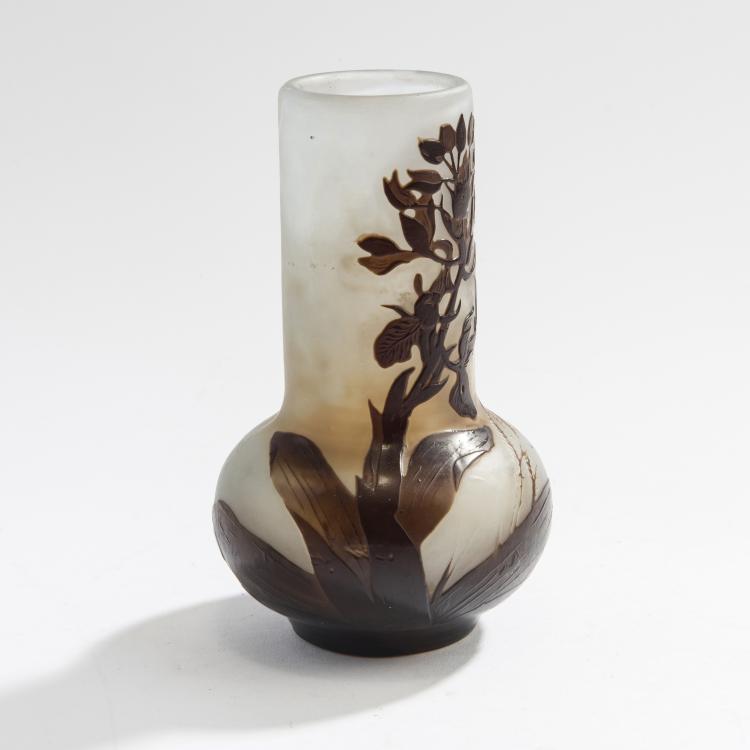 Hauptbild zu Objekt, Vase 'Orchid&eacute;es', 1908-14, Gall&eacute;, Etablissements, Nancy, 147B 208