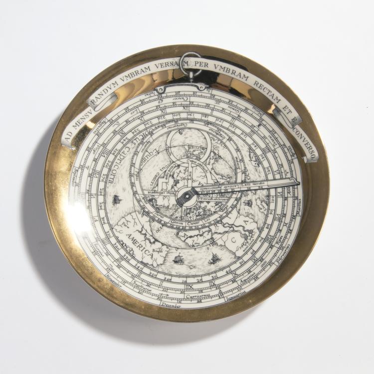 Hauptbild zu Objekt, 2 'Astrolabio' plates, 1960s, Piero Fornasetti, Fornasetti, Mailand., 149A 192