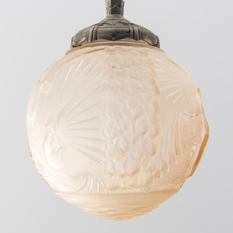 Bild 1 zu Objekt, Deckenleuchte, um 1930, Muller Fr&egrave;res, Lun&eacute;ville, 147B 240