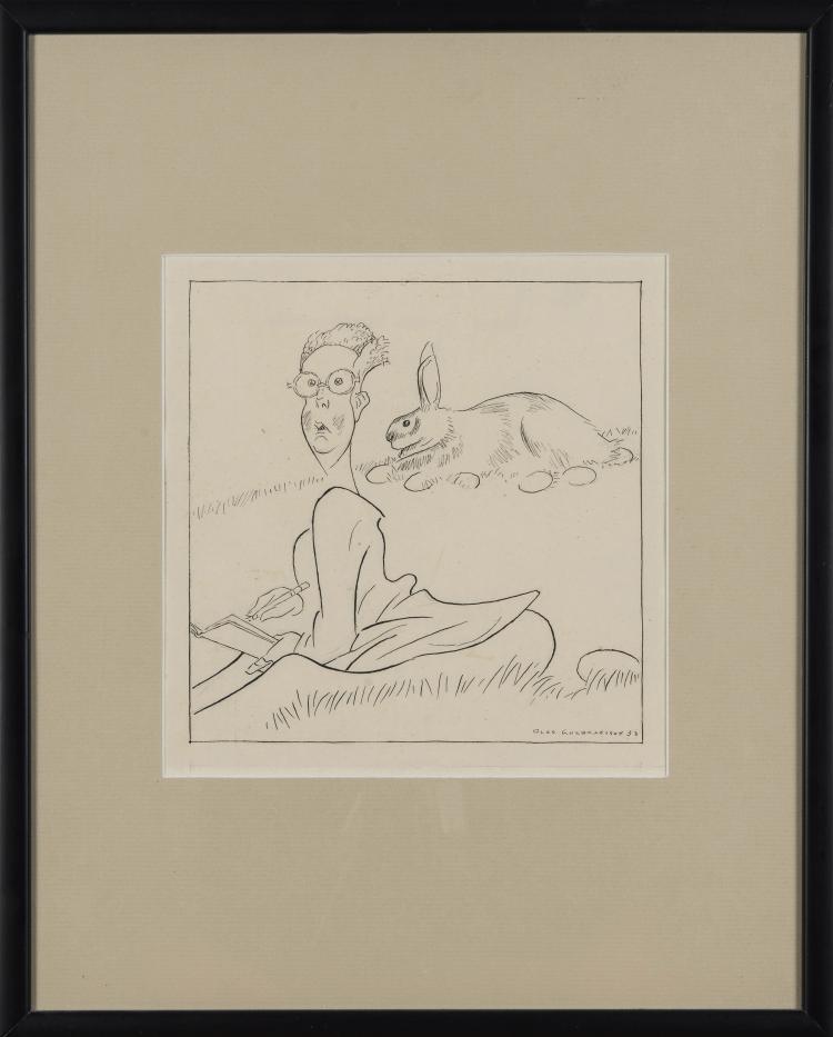 Hauptbild zu Objekt, Untitled (Easter Bunny and Painter), 1953, 148C 495