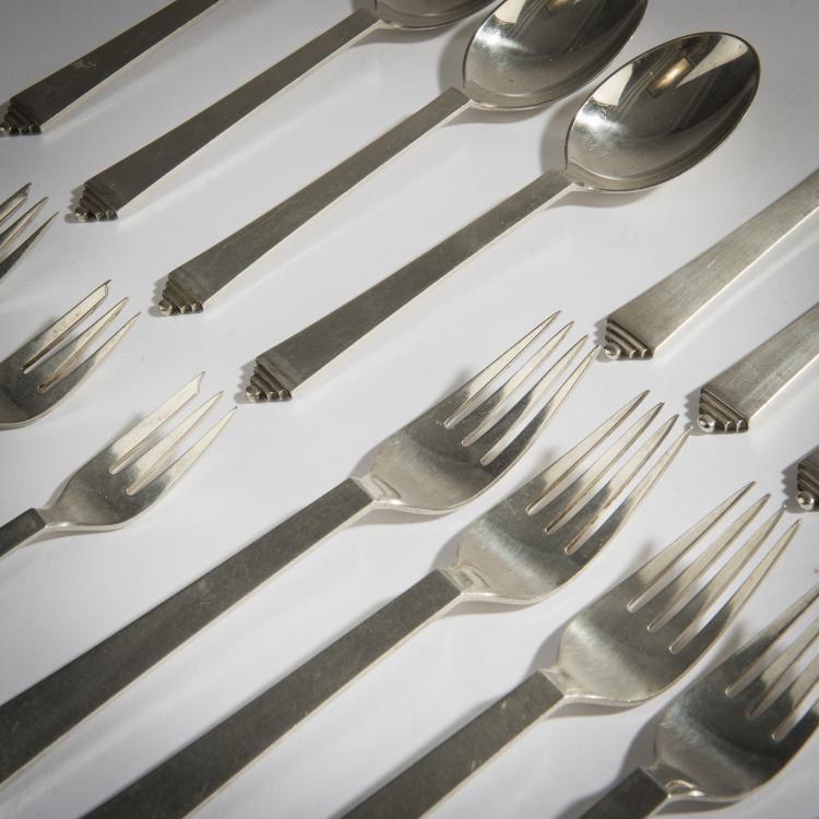 Bild 3 zu Objekt, 'Pyramid' silverware, 1926, Jensen, Georg, Kopenhagen, 147B 474