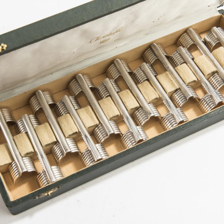 Bild 1 zu Objekt, Zw&ouml;lf Messerb&auml;nkchen, um 1935, Christofle, Paris, 147B 418