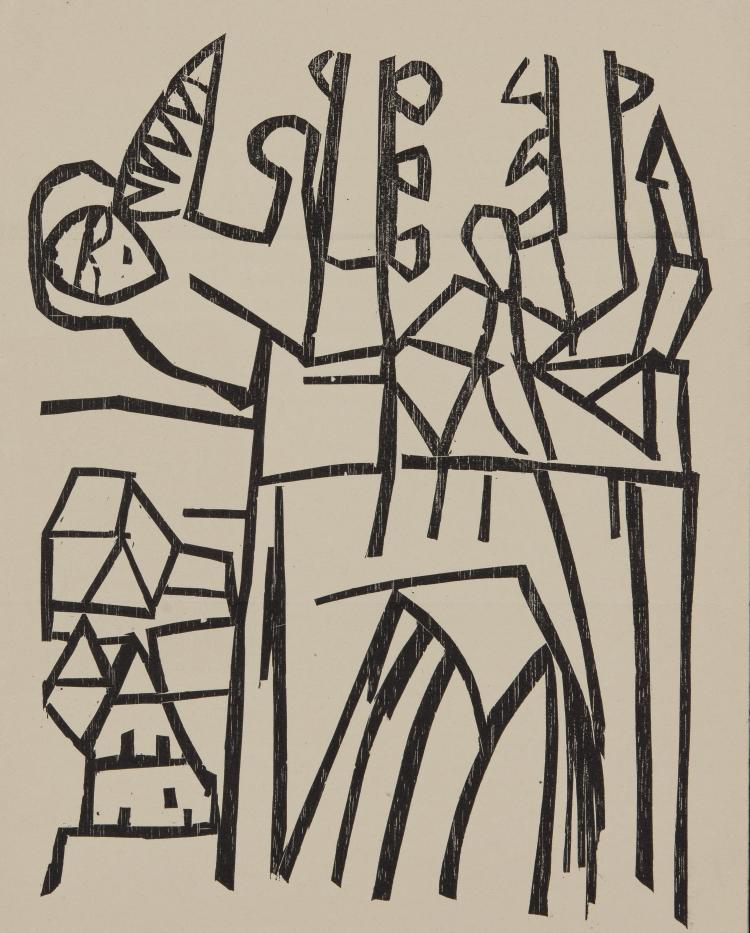 Hauptbild zu Objekt, Woodcut and autograph, 1936, 148C 494