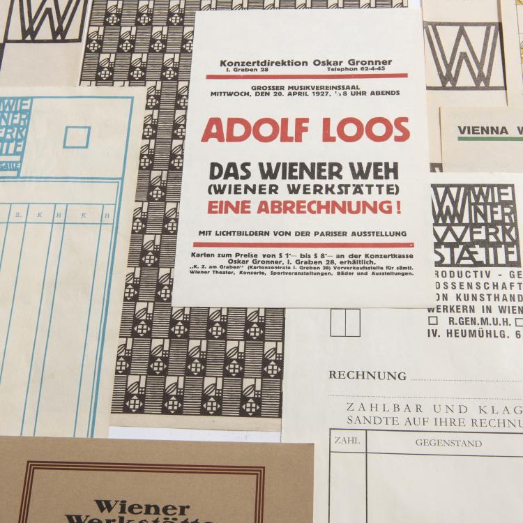Bild 1 zu Objekt, Konvolut elf Drucksachen, 1903-1920 , Wiener Werkst&auml;tte, 148A 63