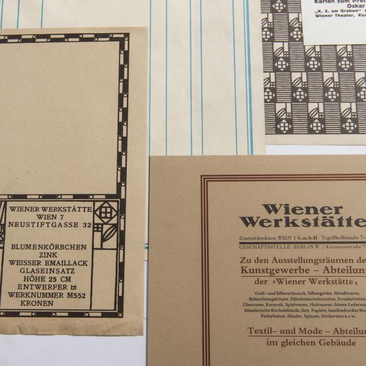 Bild 2 zu Objekt, Konvolut elf Drucksachen, 1903-1920 , Wiener Werkst&auml;tte, 148A 63