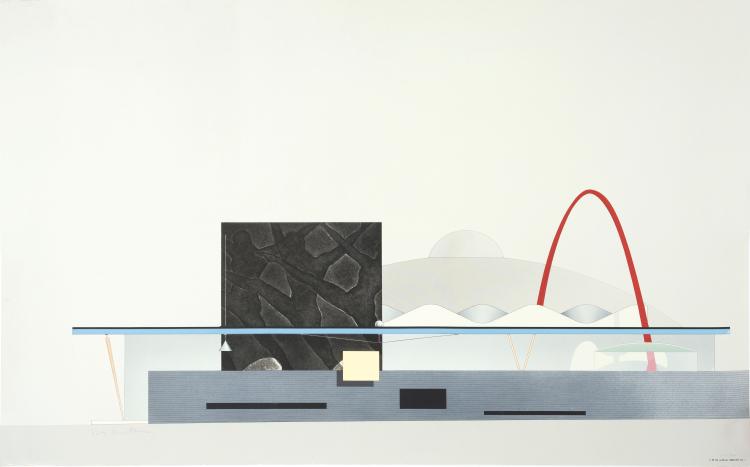 Hauptbild zu Objekt, Plakat 'Lucent Dansteather', 1987, Rem Koolhaas, Bernhard Ruygrok, Amsterdam, 149B 462