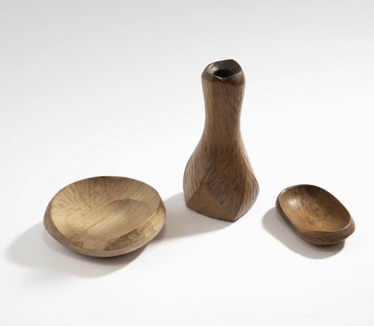 Hauptbild zu Objekt, Anthroposophischer Kerzenleuchter, zwei Schalen, 1930-50, Dornach, Kunstschnitzwerkstatt (zugeschrieben), 148A 205