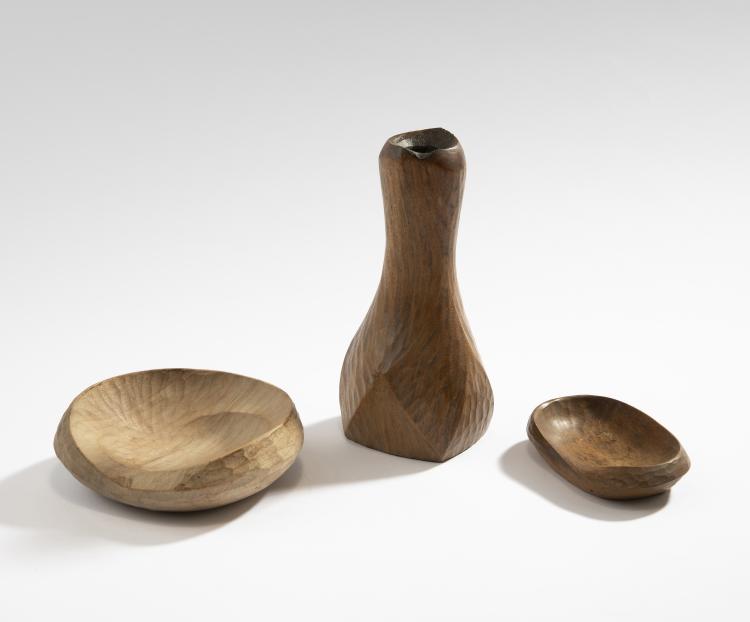 Bild 1 zu Objekt, Anthroposophischer Kerzenleuchter, zwei Schalen, 1930-50, Dornach, Kunstschnitzwerkstatt (zugeschrieben), 148A 205