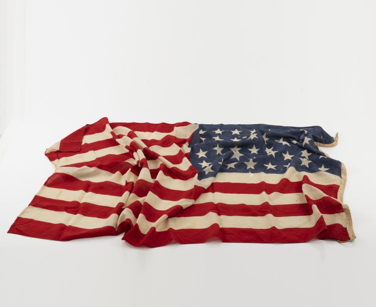 Hauptbild zu Objekt, Amerikanische Flagge, 1940/50er Jahre, USA, 149B 443