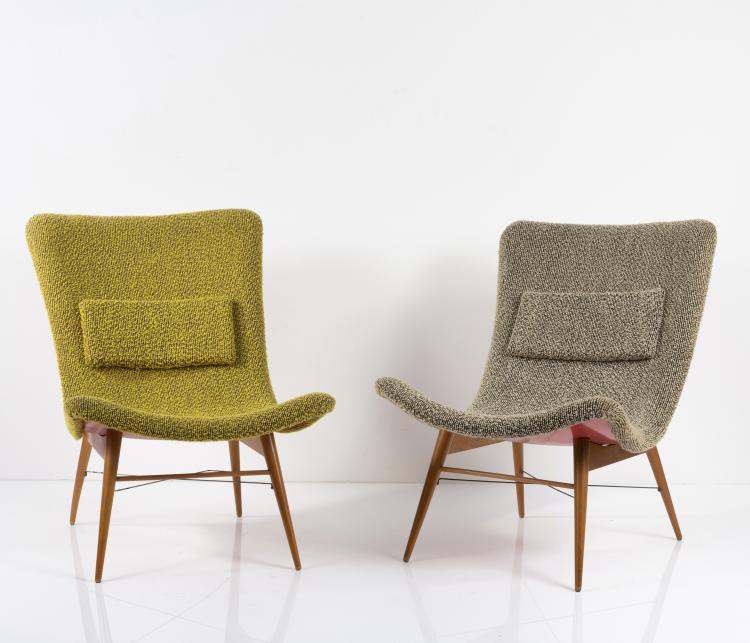 Hauptbild zu Objekt, Zwei Sessel, um 1959, Cesky Nabytek, Tyniste, Tschechoslowakei, 148A 264